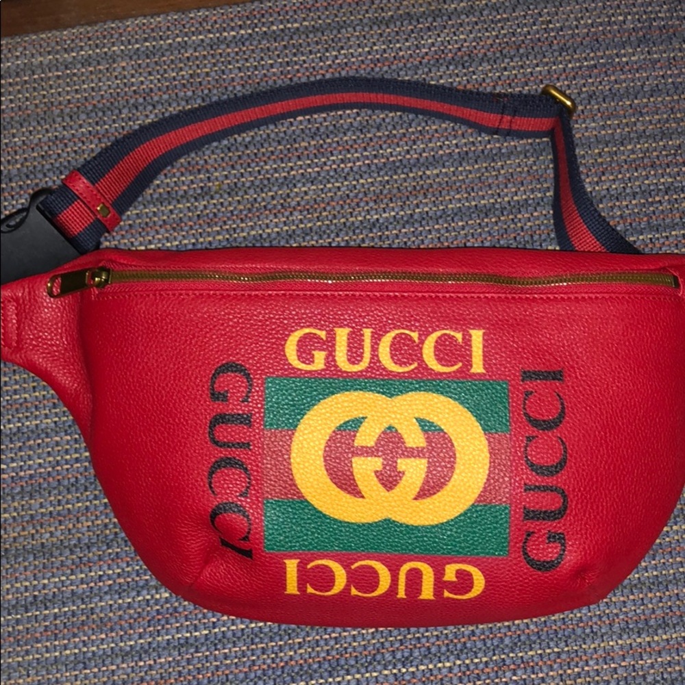 Large Auth Gucci coco capitan belt fanny pack